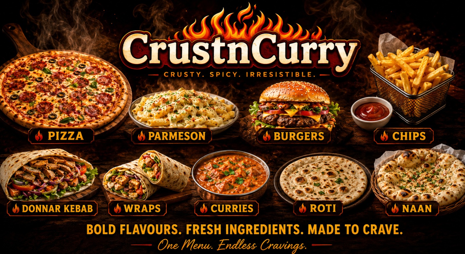 Crust N Curry premium takeaway and food delivery